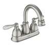 Moen WS84667SRN Caldwell Spot Resist Brushed Nickel Two-Handle High Arc Bathroom Faucet