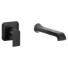 Moen WT901BL Genta LX Matte black one-handle non diverter wallmount tub filler