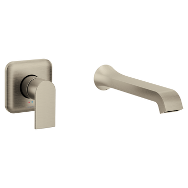 Moen WT901BN Genta Brushed Nickel LX One-Handle Non Diverter Wallmount Tub Filler