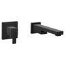 Moen WTS911BL 90 Degree Matte Black One-Handle Wallmount Roman Tub Filler Trim